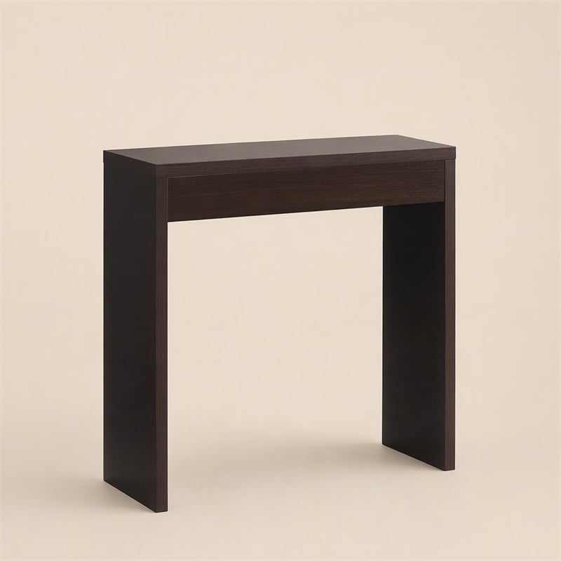 Pemberly Row Northfield Entryway Hall Table in Espresso Finish