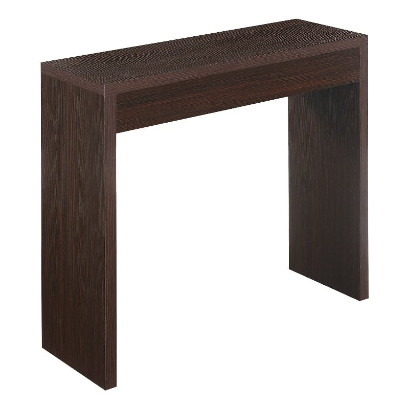 Pemberly Row Northfield Entryway Hall Table in Espresso Finish