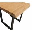 Pemberly Row Sycamore Rustic End Table with Live Edge in Natural Wood
