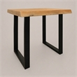 Pemberly Row Sycamore Rustic End Table with Live Edge in Natural Wood