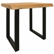 Pemberly Row Sycamore Rustic End Table with Live Edge in Natural Wood