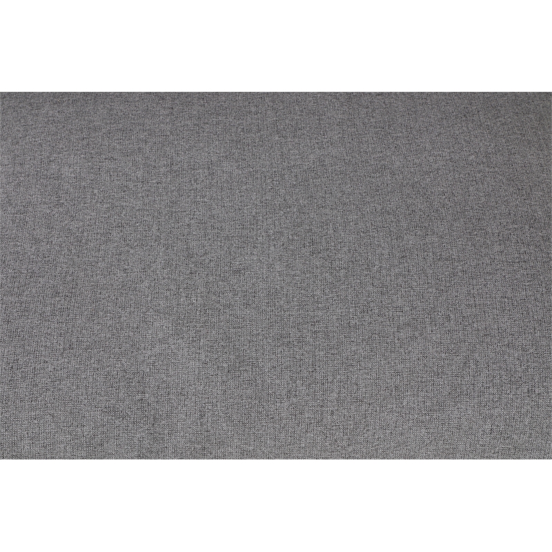 Pemberly Row Gray Linen Fabric Ottoman with Wood Frame and Modular Design