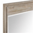 Pemberly Row Hazelwood Brown Pine Mirror with Beveled Frame