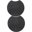 Pemberly Row 2 Piece Black Terrazzo Pattern Iron Metal End Table