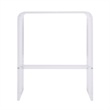 Pemberly Row 20 in Rectangular Acrylic Side Table in Clear Finish