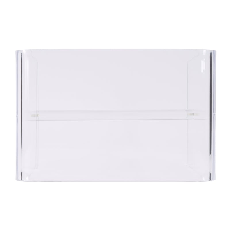 Pemberly Row 20 in Rectangular Acrylic Side Table in Clear Finish
