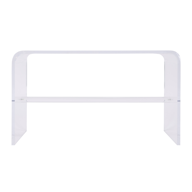 Pemberly Row 32 in Acrylic Coffee Table in Clear Finish
