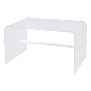Pemberly Row 32 in Acrylic Coffee Table in Clear Finish