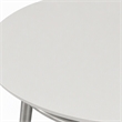 Pemberly Row Brooklyn Round Coffee Table with Brushed Nickel Frame