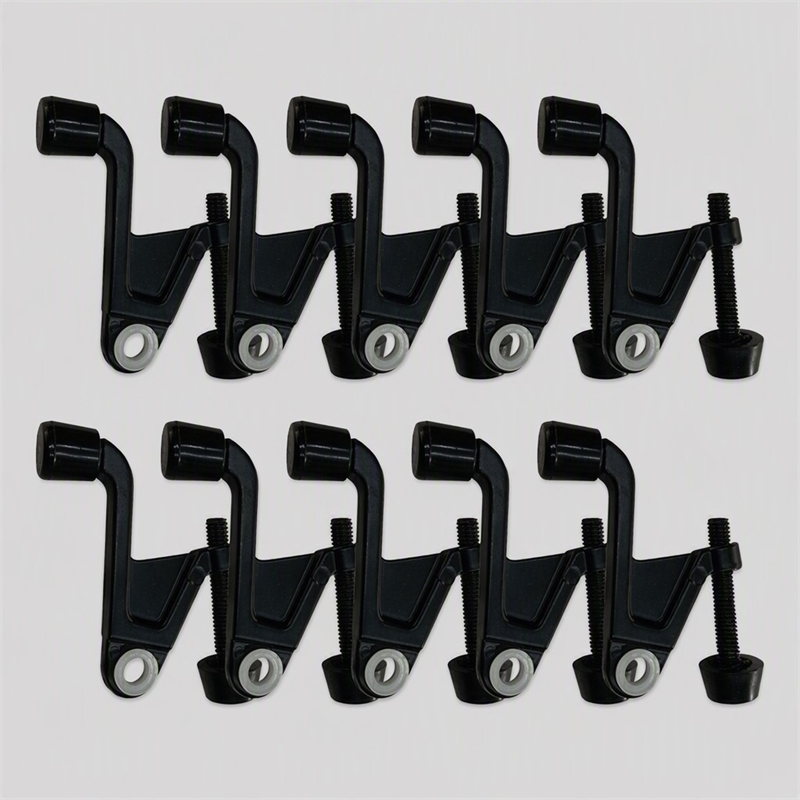 Pemberly Row Jumbo Hinge Pin Door Stop in Matte Black 10 Pack