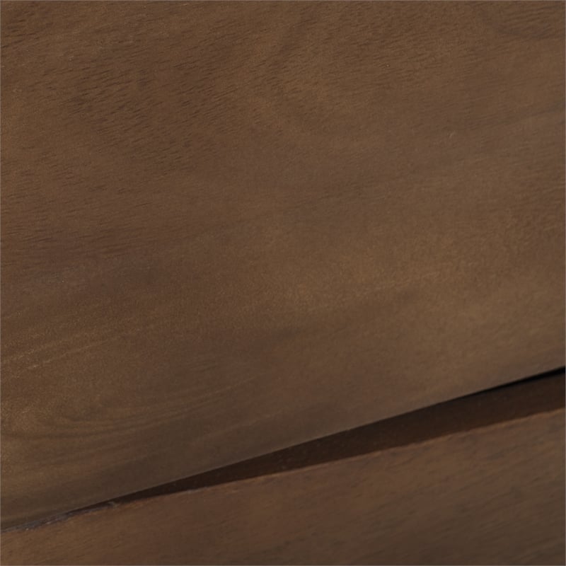 Pemberly Row Dillon Solid Wood 3-Drawer Bedroom Chest in Walnut Finish