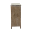 Pemberly Row Tybee Solid Pine 5-Drawer Dresser in Sand Finish