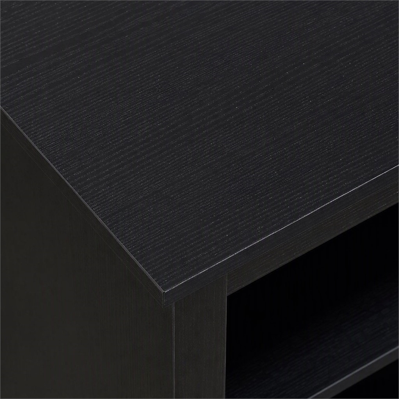 Pemberly Row Montana Highboy TV Stand for TVs up to 65 Inches in Black