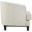 Pemberly Row Modern Upholstered Armchair Polyester Fabric Beige