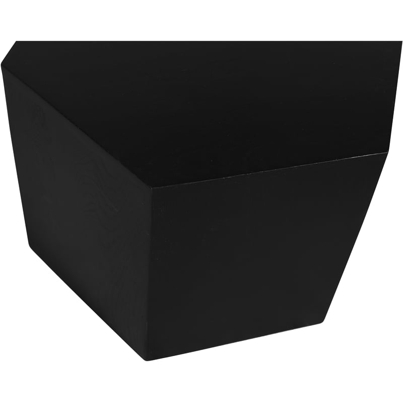 Pemberly Row 2-Piece Coffee Table in Black Oak Wood with Modular Design
