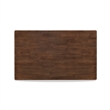 Pemberly Row Rectangular Dining Table Rubberwood Walnut Finish 60 in