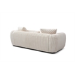 Pemberly Row Boucle Upholstered White Fabric Sofa