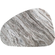 Pemberly Row Brown Genuine Marble Coffee Table with Art Deco Design