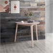 Pemberly Row Wood Corner Dining Table in White Ash for Compact Spaces
