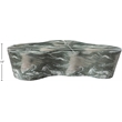 Pemberly Row Concrete Coffee Table with Green Marble Finish for Indoor/Outdoor