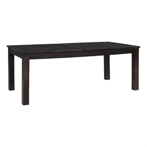 Pemberly Row Extendable Dining Table in Solid Sheesham Wood - Gray