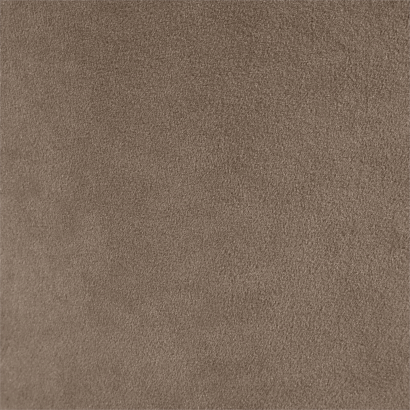 Pemberly Row Taupe Velvet Dining Chair Set of 2 with Solid Wood Frame