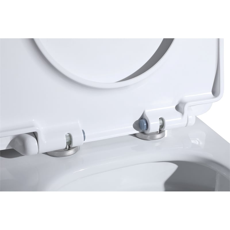 Pemberly Row 15 in Ceramic Elongated One-Piece Toilet White