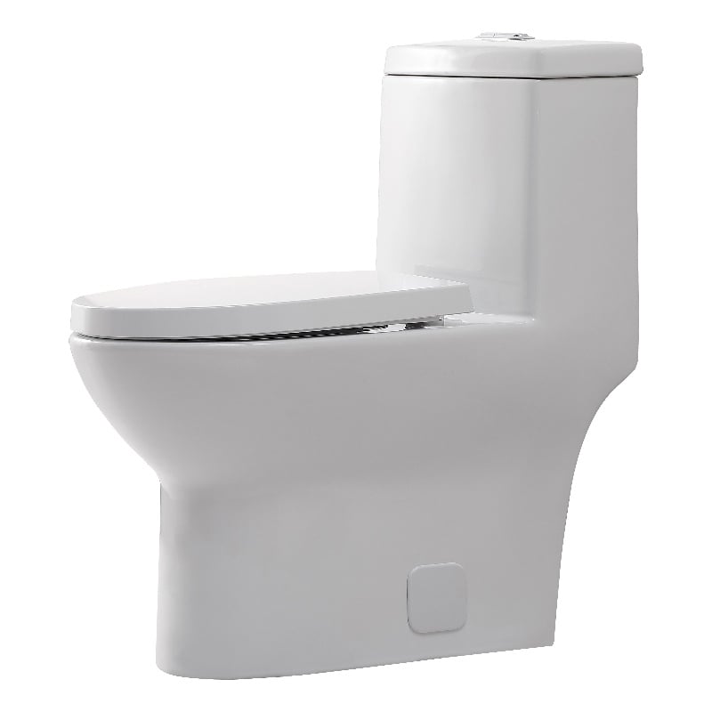 Pemberly Row 15 in Ceramic Elongated One-Piece Toilet White