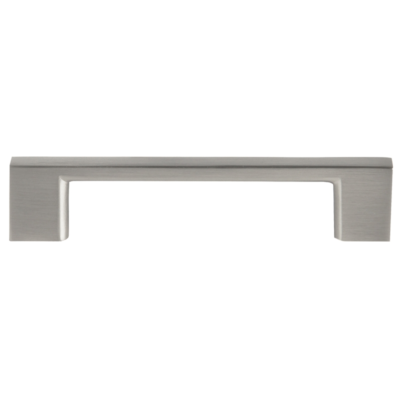 Pemberly Row Steel Cabinet Pulls 3-3/4 in Center to Center Satin Nickel