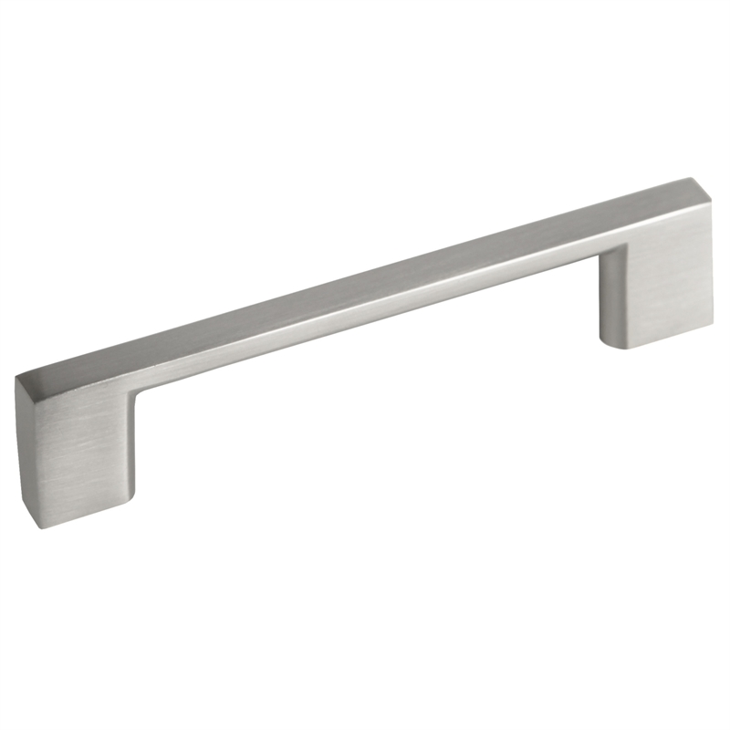 Pemberly Row Steel Cabinet Pulls 3-3/4 in Center to Center Satin Nickel