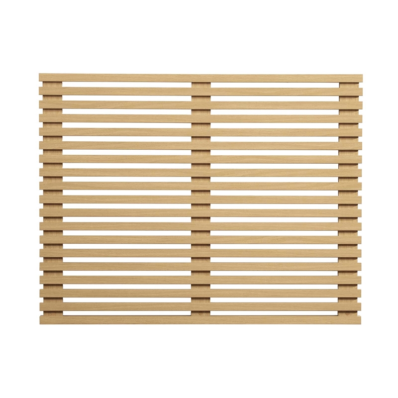 Pemberly Row Wall Mount Wood Twin Headboard with Mounting Hardware in Oak