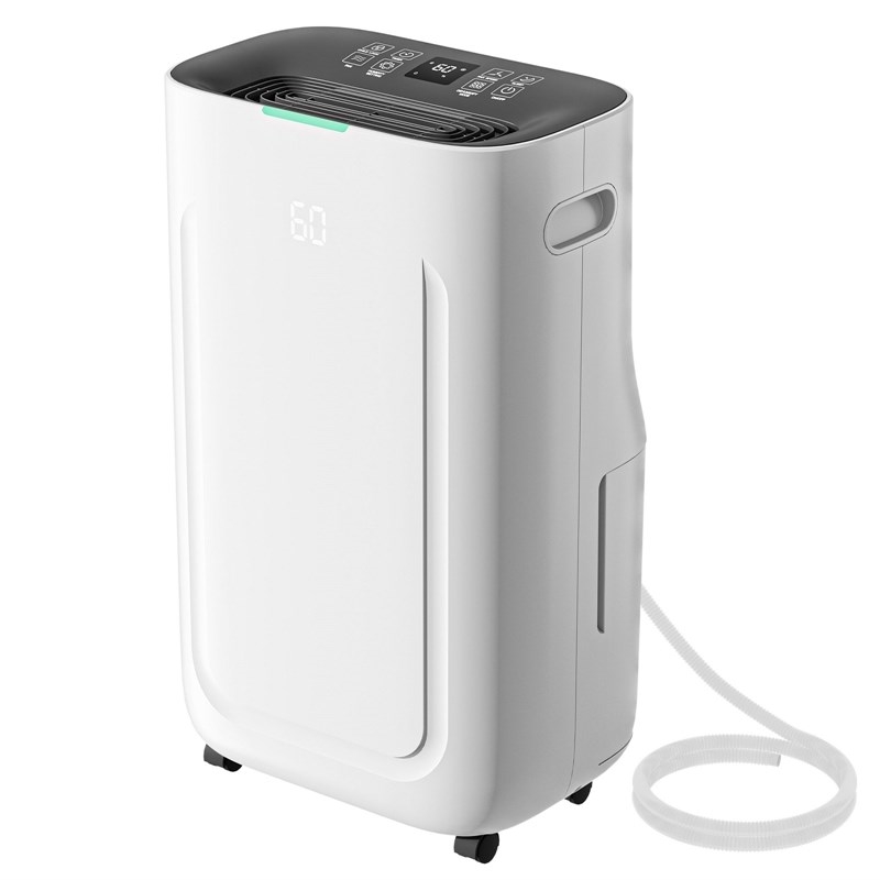 Pemberly Row 75-Pint White Dehumidifier with Timer & Auto Defrost