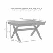 Pemberly Row 7-Piece Farmhouse Dining Set with Table & Camille Chairs