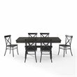 Pemberly Row 7-Piece Farmhouse Dining Set with Table & Camille Chairs