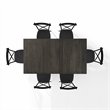 Pemberly Row 7-Piece Farmhouse Dining Set with Table & Camille Chairs
