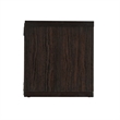 Pemberly Row Two Cubby Open Back Storage Cabinet in Espresso Finish