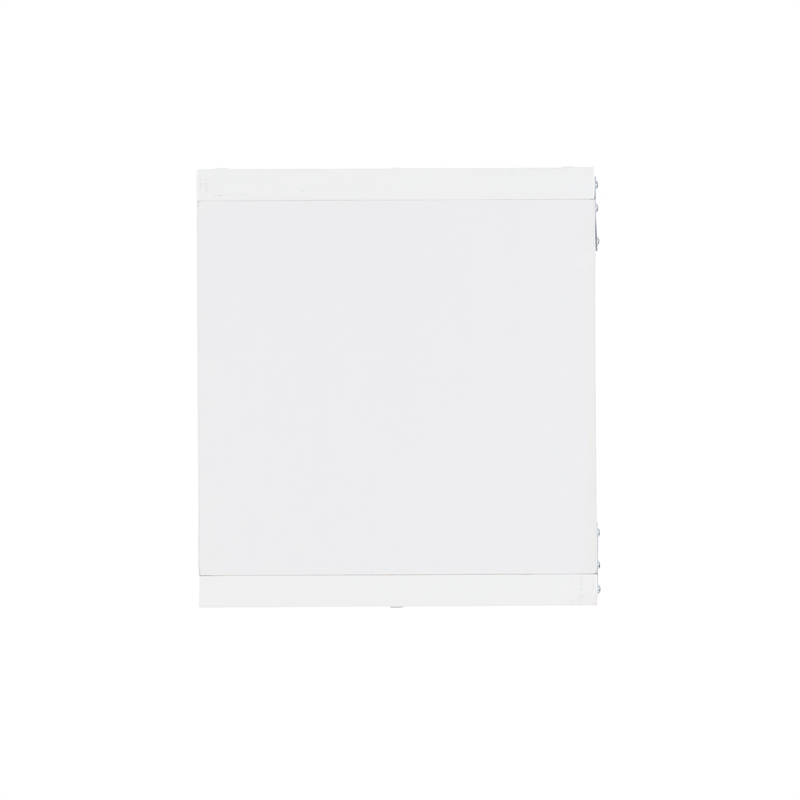 Pemberly Row Two Cubby Open Back Storage Cabinet in White Finish