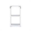 Pemberly Row Two Cubby Open Back Storage Cabinet in White Finish
