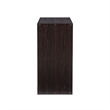 Pemberly Row Four Cubby Storage Cabinet with Open Back in Espresso Finish