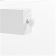 Pemberly Row Stackable Storage Pantry MDF Wood and Glass Doors in White