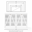 Pemberly Row 2-Piece MDF Wood Media Storage Cabinet Set in White