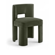 Pemberly Row Green Velvet Performance Fabric Dining Chair (Set of 2)