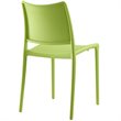 Pemberly Row Plastic Dining Side Chair in Green