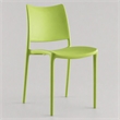 Pemberly Row Plastic Dining Side Chair in Green