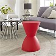 Pemberly Row 17 in Plastic Storage Stool with Red Finish