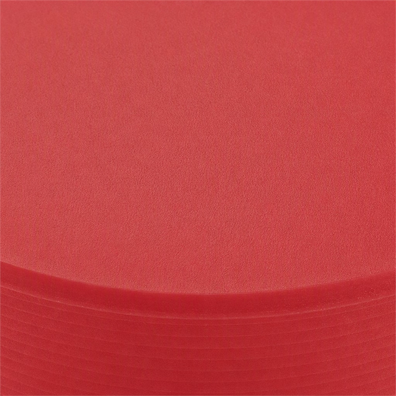 Pemberly Row 17 in Plastic Storage Stool with Red Finish