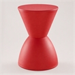 Pemberly Row 17 in Plastic Storage Stool with Red Finish
