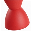 Pemberly Row 17 in Plastic Storage Stool with Red Finish