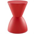 Pemberly Row 17 in Plastic Storage Stool with Red Finish