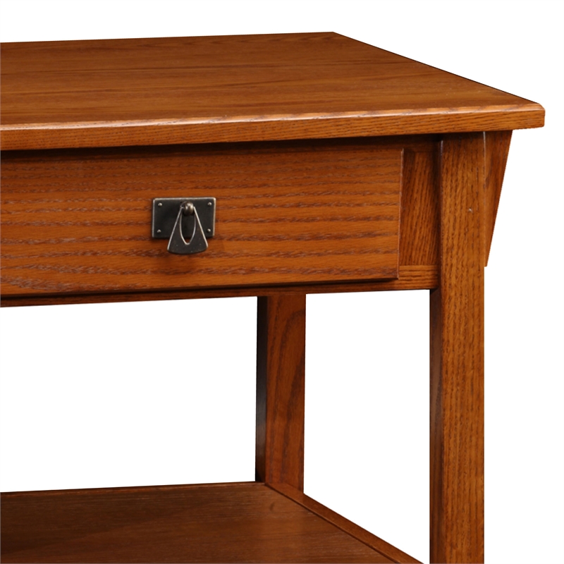 Pemberly Row Wood Coffee Table with Two-Drawer Storage in Russet Finish